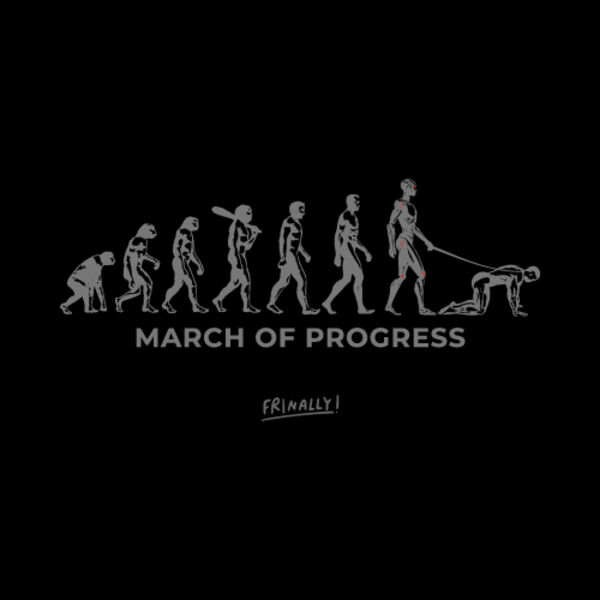 March of Progress — Men's Dark Classic Tee Thumbnail